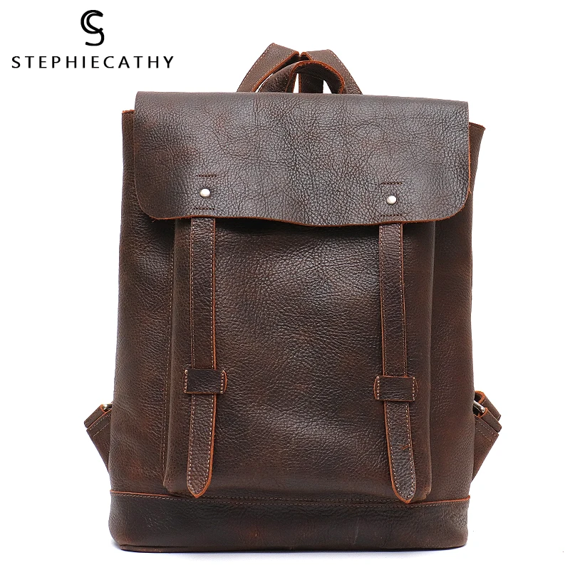 SC Luxury Italian Leather Backpack Women Large Capacity Flap Shoulder Bag Front Pocket Vintage Bag Female Retro Leather knapsack
SC Luxury Italian Leather Backpack Women Large Capacity Flap Shoulder Bag Front Pocket Vintage Bag Female Retro Leather knapsack