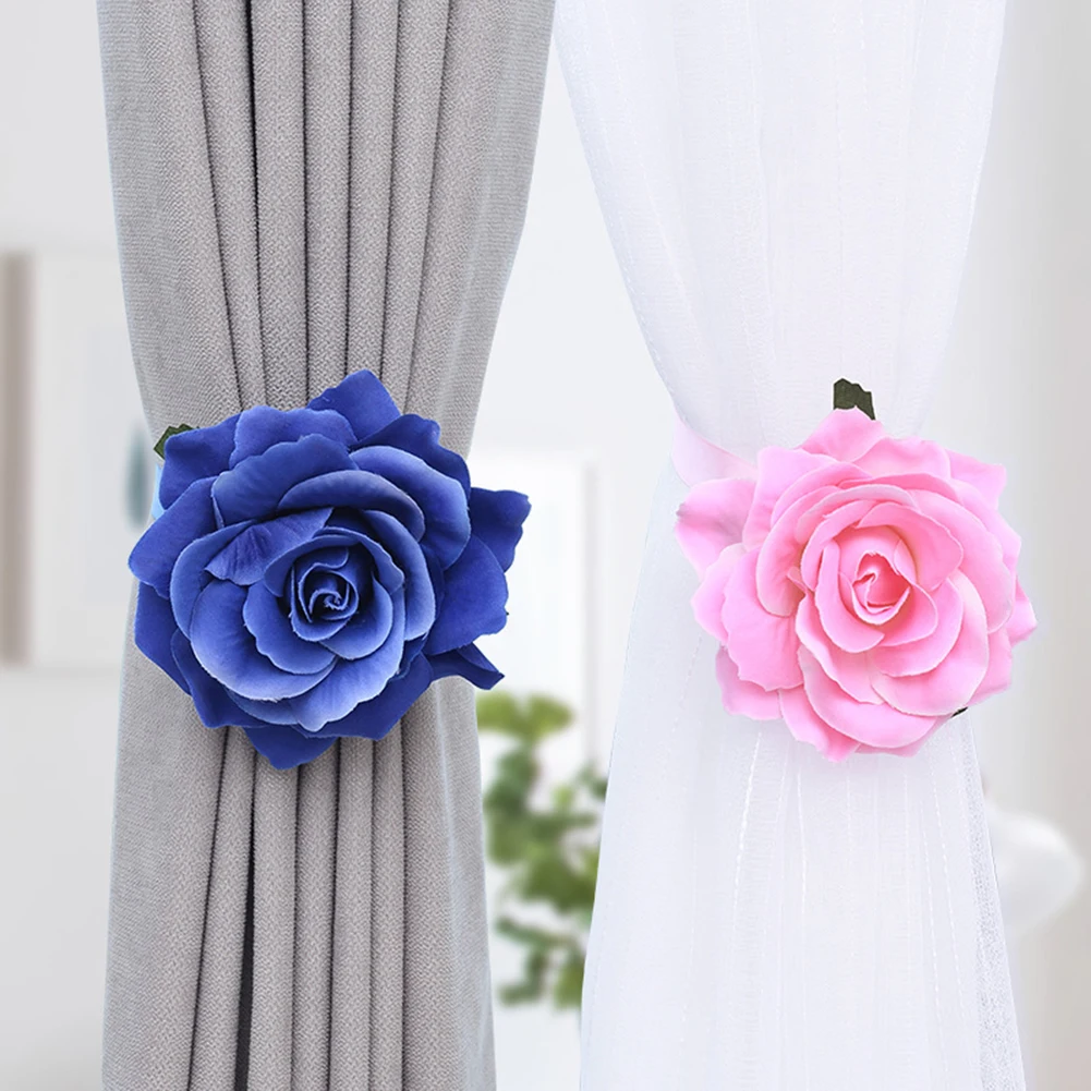 Curtain Buckle Creative Simulation Flower Straps No Need Punch Window Curtain Magnetism Button Home Living Room Decoration hot
Curtain Buckle Creative Simulation Flower Straps No Need Punch Window Curtain Magnetism Button Home Living Room Decoration hot