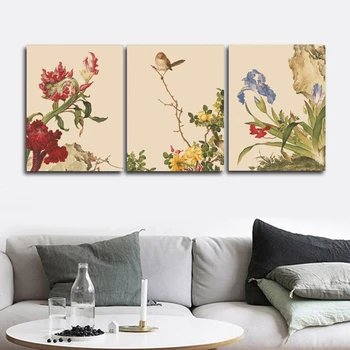 Laeacco Canvas Watercolor Painting Calligraphy 3 Panel Flower Bird Poster Home Decor Prints Wall Art Picture Living Room Bedroom
Laeacco Canvas Watercolor Painting Calligraphy 3 Panel Flower Bird Poster Home Decor Prints Wall Art Picture Living Room Bedroom