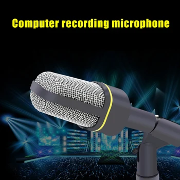 3.5mm USB Microphone Mic Condenser Recording Studio Tripod Stand for PC Phone Wired Microphone KQS8
3.5mm USB Microphone Mic Condenser Recording Studio Tripod Stand for PC Phone Wired Microphone KQS8