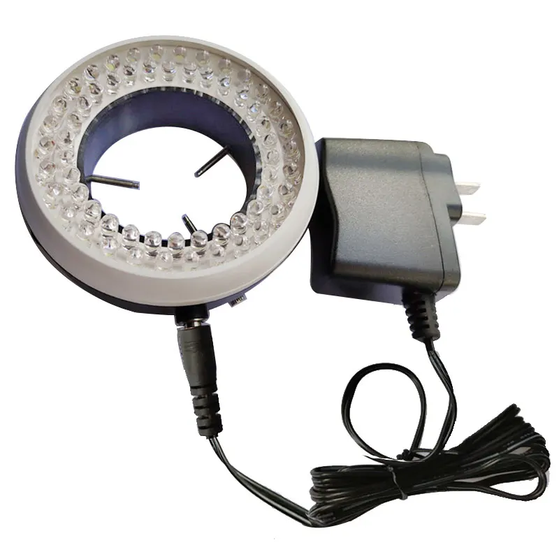 Stereo Microscope Ring Light Source 60LED Light Inner Diameter 55mm Industrial Camera CCD Machine Vision Light Source Adjustable 
Stereo Microscope Ring Light Source 60LED Light Inner Diameter 55mm Industrial Camera CCD Machine Vision Light Source Adjustable