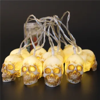 Retro vinyl skull light string Gothic scene props decorative light string Halloween atmosphere LED night light
Retro vinyl skull light string Gothic scene props decorative light string Halloween atmosphere LED night light
