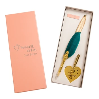 Vintage 0.5mm Quill Dip Feather Pen Signature Ballpoint Pens Calligraphy Supply M0XB 
Vintage 0.5mm Quill Dip Feather Pen Signature Ballpoint Pens Calligraphy Supply M0XB