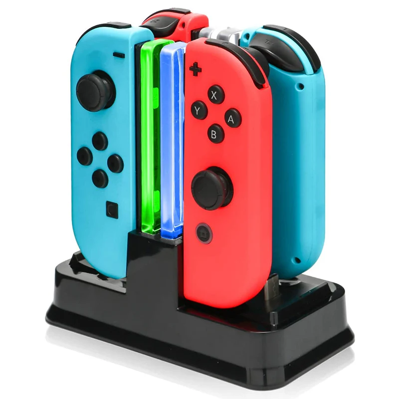 Charger Dock for Nintendo Switch Joycon Pro Controller Gamepad Stand Joy Con Charging Station Low standby power consumption
Charger Dock for Nintendo Switch Joycon Pro Controller Gamepad Stand Joy Con Charging Station Low standby power consumption