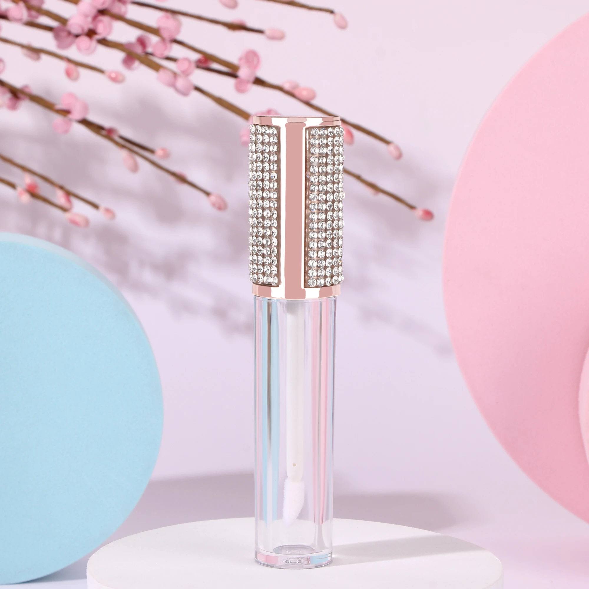 6ML Round Plastic Lip Gloss Tubes Transparent Bottle Body With Rhinestones Filling Bottles Cosmetic Packaging Containers
6ML Round Plastic Lip Gloss Tubes Transparent Bottle Body With Rhinestones Filling Bottles Cosmetic Packaging Containers