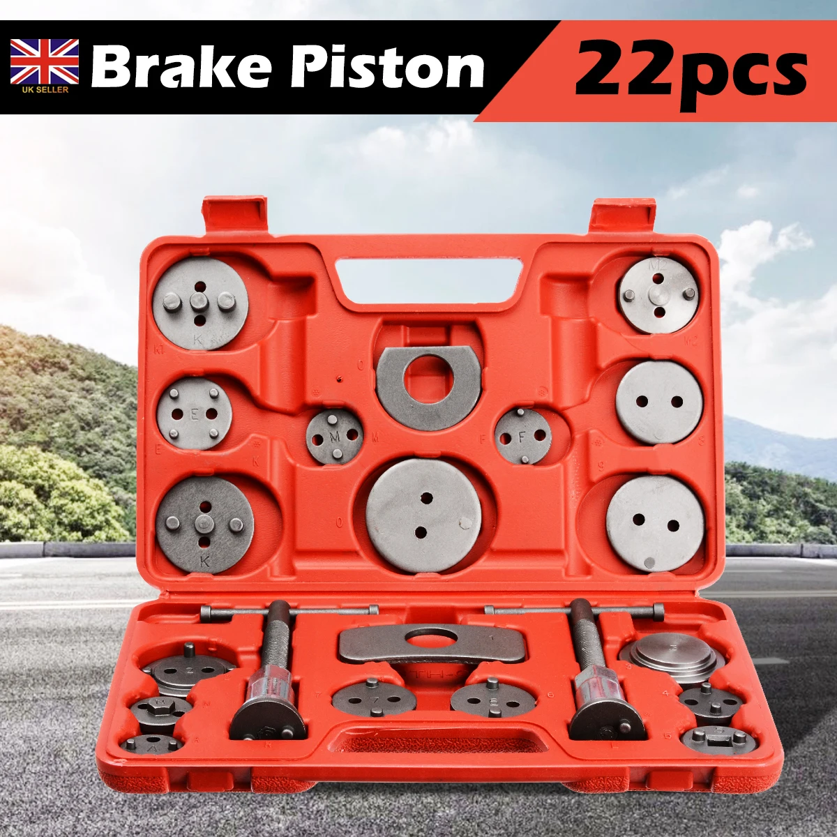 22PCS Brake Caliper Piston Pad Car Rewind Wind Back Auto Repair Tool Kit Brake Pad Tool Replacement
22PCS Brake Caliper Piston Pad Car Rewind Wind Back Auto Repair Tool Kit Brake Pad Tool Replacement