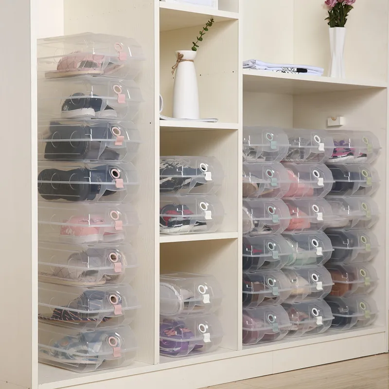 Creative Thick Plastic Transparent Shoe Box home Durable Environmental Moisture-proof Portable Bedroom Storage Drawer
Creative Thick Plastic Transparent Shoe Box home Durable Environmental Moisture-proof Portable Bedroom Storage Drawer
