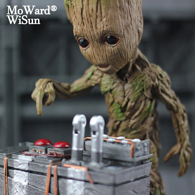 Экшн фигурка героя из фильма Moward Groot Wisun человек дерево модель стражи Галактики