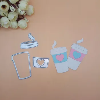 Coffee cup with Heart Metal cutting dies DIY Die Cut Stencil Decorative Scrapbooking Craft Card stencils 
Coffee cup with Heart Metal cutting dies DIY Die Cut Stencil Decorative Scrapbooking Craft Card stencils