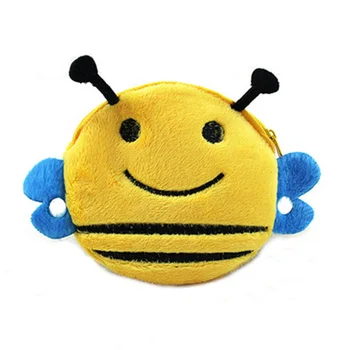 Cute Bee Cartoon Girls Plush Coin Purse Children Zipper Coin Bags Storage Pouch Cute Animals Wallets Women Mini Handbag
Cute Bee Cartoon Girls Plush Coin Purse Children Zipper Coin Bags Storage Pouch Cute Animals Wallets Women Mini Handbag