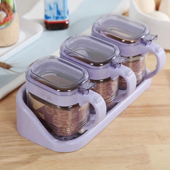 3PCS Seasoning Box Storage Containers Condiment Plastic Spice Jars Dispenser For Salt Sugar Cruet Kitchen Storage Accessories
3PCS Seasoning Box Storage Containers Condiment Plastic Spice Jars Dispenser For Salt Sugar Cruet Kitchen Storage Accessories
