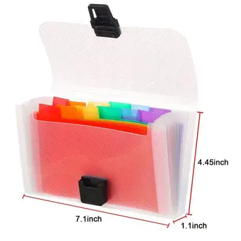 4 Pack Mini Document File A6 7.1 x 4.45 x 1.1 Inch Rainbow Expanding Folder 13 Pocket File Organizer 12 Labels Index
4 Pack Mini Document File A6 7.1 x 4.45 x 1.1 Inch Rainbow Expanding Folder 13 Pocket File Organizer 12 Labels Index