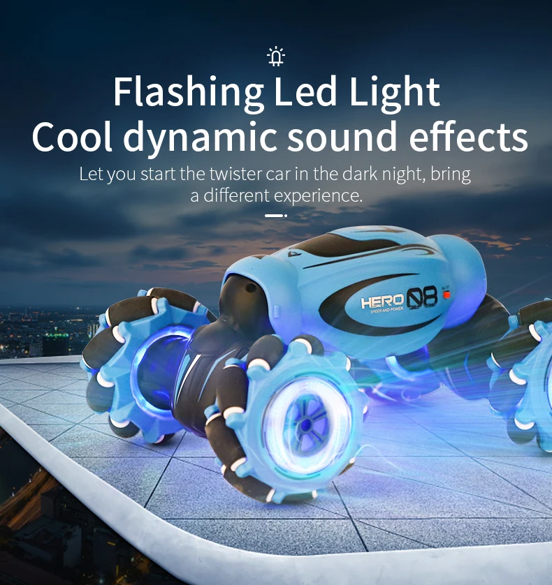 Remote Control Off-Road Gesture Sensing 4WD Double Sided Flip RC Stunt Car 2.4G Remote Control/Gesture Sensing Car Children Toys
Remote Control Off-Road Gesture Sensing 4WD Double Sided Flip RC Stunt Car 2.4G Remote Control/Gesture Sensing Car Children Toys