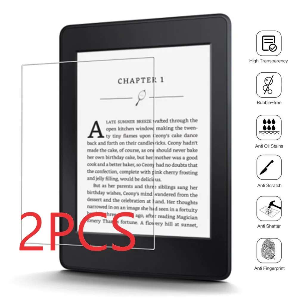 2PCS Tempered Glass 9H Screen Protector Scratch-proof Anti-Fingerprint Film For A mazon Kindle 10th Gen 2019 Paperwhite 1/2/3
2PCS Tempered Glass 9H Screen Protector Scratch-proof Anti-Fingerprint Film For A mazon Kindle 10th Gen 2019 Paperwhite 1/2/3