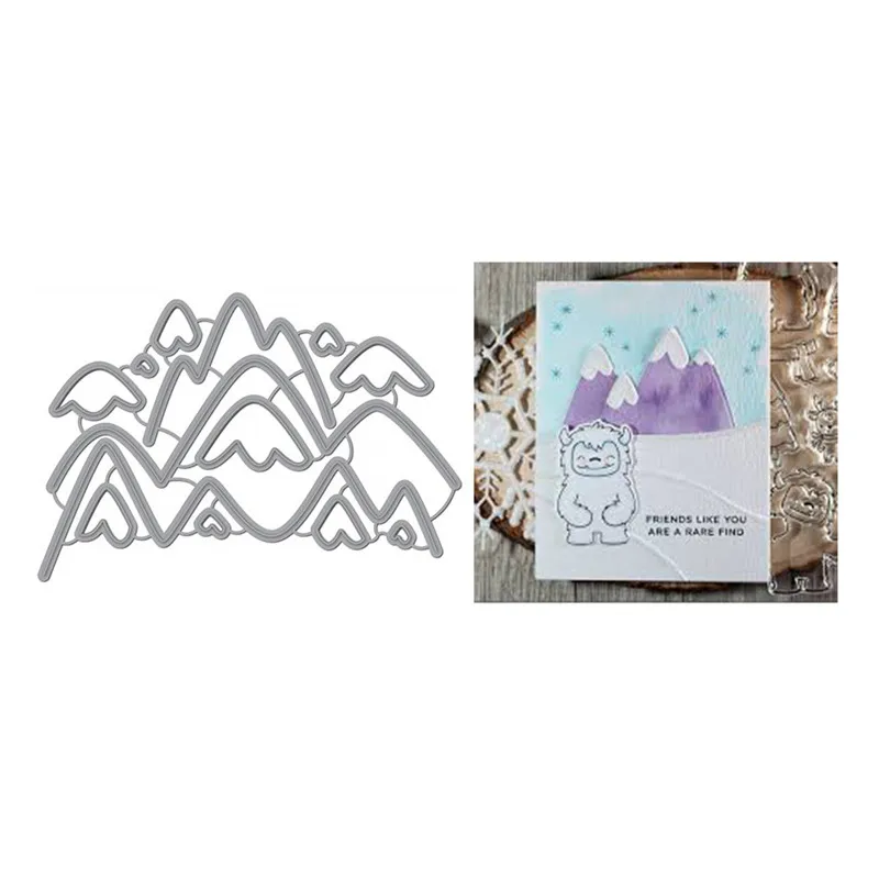 Eastshape 10 Pcs/lot Metal Cutting Dies Scrapbooking for Card Making DIY Embossing Cuts New Craft Snow Mountains Element
Eastshape 10 Pcs/lot Metal Cutting Dies Scrapbooking for Card Making DIY Embossing Cuts New Craft Snow Mountains Element