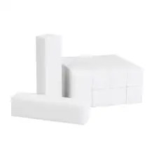 Profissional arquivo de unhas 100/180 meia lua branco arquivo de unhas buffer bloco polonês manicure pedicure lixa ferramenta da arte do prego buffer(China)