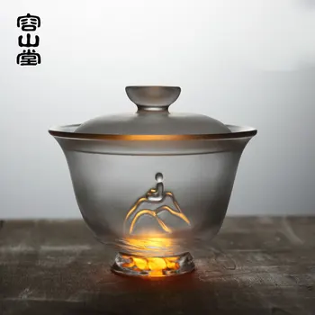 Beauty of Zen frosted glass covered bowl large size Chinese tea maker teacup transparent kungfu dull polish teaware cup tureen
Beauty of Zen frosted glass covered bowl large size Chinese tea maker teacup transparent kungfu dull polish teaware cup tureen