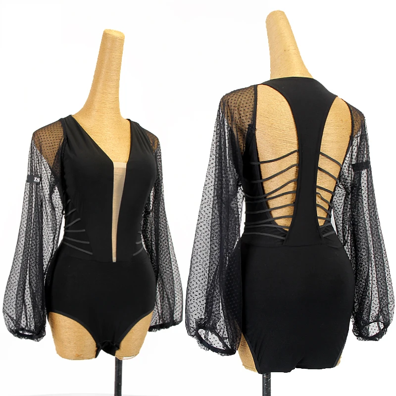 Beautiful Back Latin Dance Tops Mesh Puff Sleeves Bodysuit Long Sleeves Gymnastics Clothes Women Ballroom Dance Costume DNV15549
Beautiful Back Latin Dance Tops Mesh Puff Sleeves Bodysuit Long Sleeves Gymnastics Clothes Women Ballroom Dance Costume DNV15549
