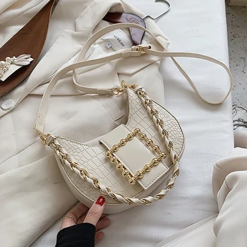 Weave Shoulder strap Armpit bag 2020 New Quality PU Leather Women's Designer Handbag Crocodile pattern Shoulder Messenger Bag
Weave Shoulder strap Armpit bag 2020 New Quality PU Leather Women's Designer Handbag Crocodile pattern Shoulder Messenger Bag