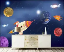 3d photo wallpaper for walls in rolls Cartoon space universe planet rocket children's room home decor 3d panels on the wall 
3d photo wallpaper for walls in rolls Cartoon space universe planet rocket children's room home decor 3d panels on the wall