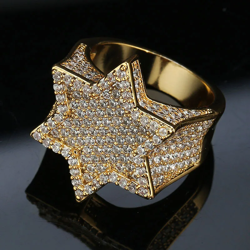 New Hexagon Star Silver Color Blue Iced Out Cubic Zircon Rings Micro Paved Personality Hip Hop Jewelry For Gifts
New Hexagon Star Silver Color Blue Iced Out Cubic Zircon Rings Micro Paved Personality Hip Hop Jewelry For Gifts