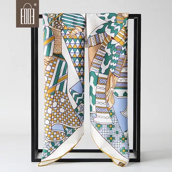 Pure Twill Silk Scarf Square Bandana 90*90cm Female Scarves Shawls Wraps Handmade Hemming Luxury Brand Design 
Pure Twill Silk Scarf Square Bandana 90*90cm Female Scarves Shawls Wraps Handmade Hemming Luxury Brand Design