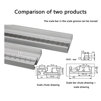 Aluminum Alloy T-Tracks with Scale and Miter Track Stop and T- Slot Miter Bar Track Router Table Saw Woodworking Workbench DIY
Aluminum Alloy T-Tracks with Scale and Miter Track Stop and T- Slot Miter Bar Track Router Table Saw Woodworking Workbench DIY