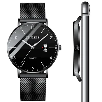 2020 Jenises Mens Watches Top Brand Luxury Men's Quartz Watch Sport Casual Wristwatch Thin Steel Mesh Waterproof Watch Men Clock 
2020 Jenises Mens Watches Top Brand Luxury Men's Quartz Watch Sport Casual Wristwatch Thin Steel Mesh Waterproof Watch Men Clock