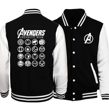 Avengers Infinity War Movie Baseball Jackets Men 2019 Autumn Winter Slim Fit Warm Men Fashion Casual Fitness Hip Hop Streetwear
Avengers Infinity War Movie Baseball Jackets Men 2019 Autumn Winter Slim Fit Warm Men Fashion Casual Fitness Hip Hop Streetwear