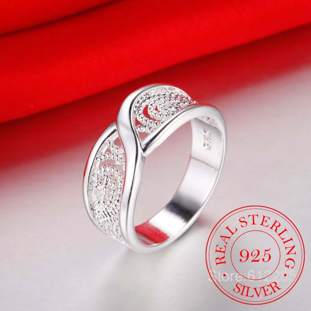 Великолепное блестящее кольцо с закругленными углами оптовая цена модные