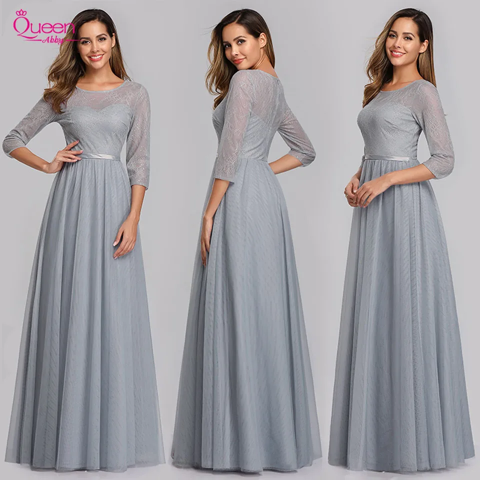 Evening Dress A-line Long Grey Gowns Sweetheart with Belt Floor-length Evening Party Gowns
Evening Dress A-line Long Grey Gowns Sweetheart with Belt Floor-length Evening Party Gowns