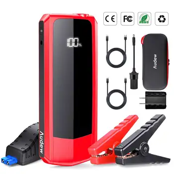 AUDEW 20000mAh 2000A Car Jump Starter USB LCD Power Display Quick Charger Portable Power Bank Kit Emergency Car Jump Starter 
AUDEW 20000mAh 2000A Car Jump Starter USB LCD Power Display Quick Charger Portable Power Bank Kit Emergency Car Jump Starter