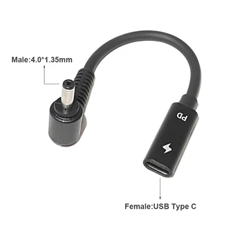 USB C to 4.0x1.35 mm Dc Power Adapter Connector Plug USB Type C Charging Cable Cord for Asus Zenbook UX21A UX31A UX32A UX32VD
USB C to 4.0x1.35 mm Dc Power Adapter Connector Plug USB Type C Charging Cable Cord for Asus Zenbook UX21A UX31A UX32A UX32VD