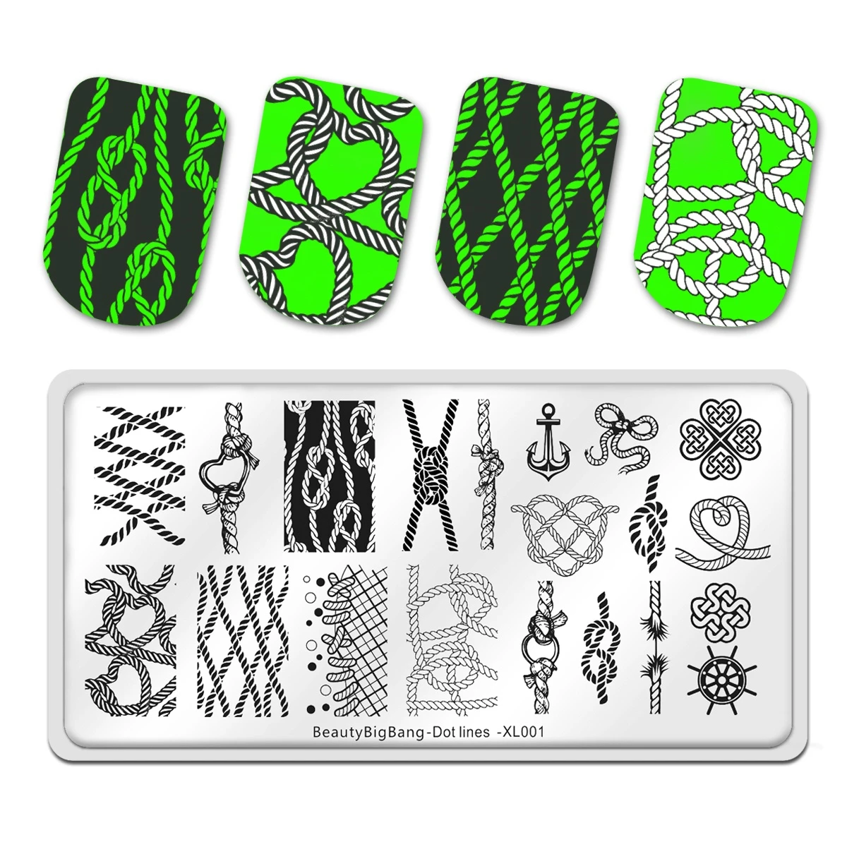 BeautyBigbang Nail Stamping Plate Stainless Steel Leopard Rope Heart Geometric Nail Art Printer Template Mold Dot Lines XL-001
BeautyBigbang Nail Stamping Plate Stainless Steel Leopard Rope Heart Geometric Nail Art Printer Template Mold Dot Lines XL-001