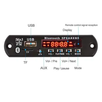 Bluetooth Amplifier Board 15Wx2 MP3 Decoder Board Bluetooth 5.0 Receiver WAV APE FLAC Audio Decoding USB TF FM AUX
Bluetooth Amplifier Board 15Wx2 MP3 Decoder Board Bluetooth 5.0 Receiver WAV APE FLAC Audio Decoding USB TF FM AUX