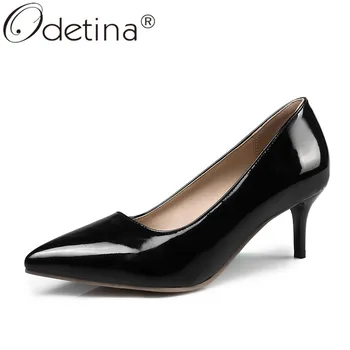 Odetina Women Fashion Spike High Heel Pointed Toe Casual Shoes Lady Retro Patent Leather Slip On Sewing Office Lady Dress Shoes
Odetina Women Fashion Spike High Heel Pointed Toe Casual Shoes Lady Retro Patent Leather Slip On Sewing Office Lady Dress Shoes