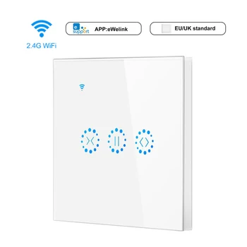 Wi-Fi Smart Curtain Touch Switch Voice Control Compatible with Alexa Google Home APP Remote Control Garage Door Touch Control
Wi-Fi Smart Curtain Touch Switch Voice Control Compatible with Alexa Google Home APP Remote Control Garage Door Touch Control