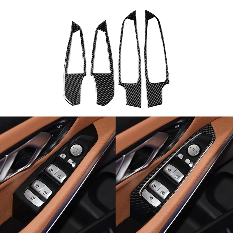 Carbon Fiber Interior Window Switch Panel Cover Trim for BMW 3 Series G20 G28 2019-20
Carbon Fiber Interior Window Switch Panel Cover Trim for BMW 3 Series G20 G28 2019-20