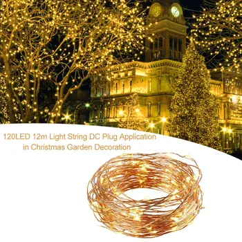 120 LED 12m LED Light String DC Plug Application in Christmas Decoration Company Crafts Gifts Garden Decoration
120 LED 12m LED Light String DC Plug Application in Christmas Decoration Company Crafts Gifts Garden Decoration