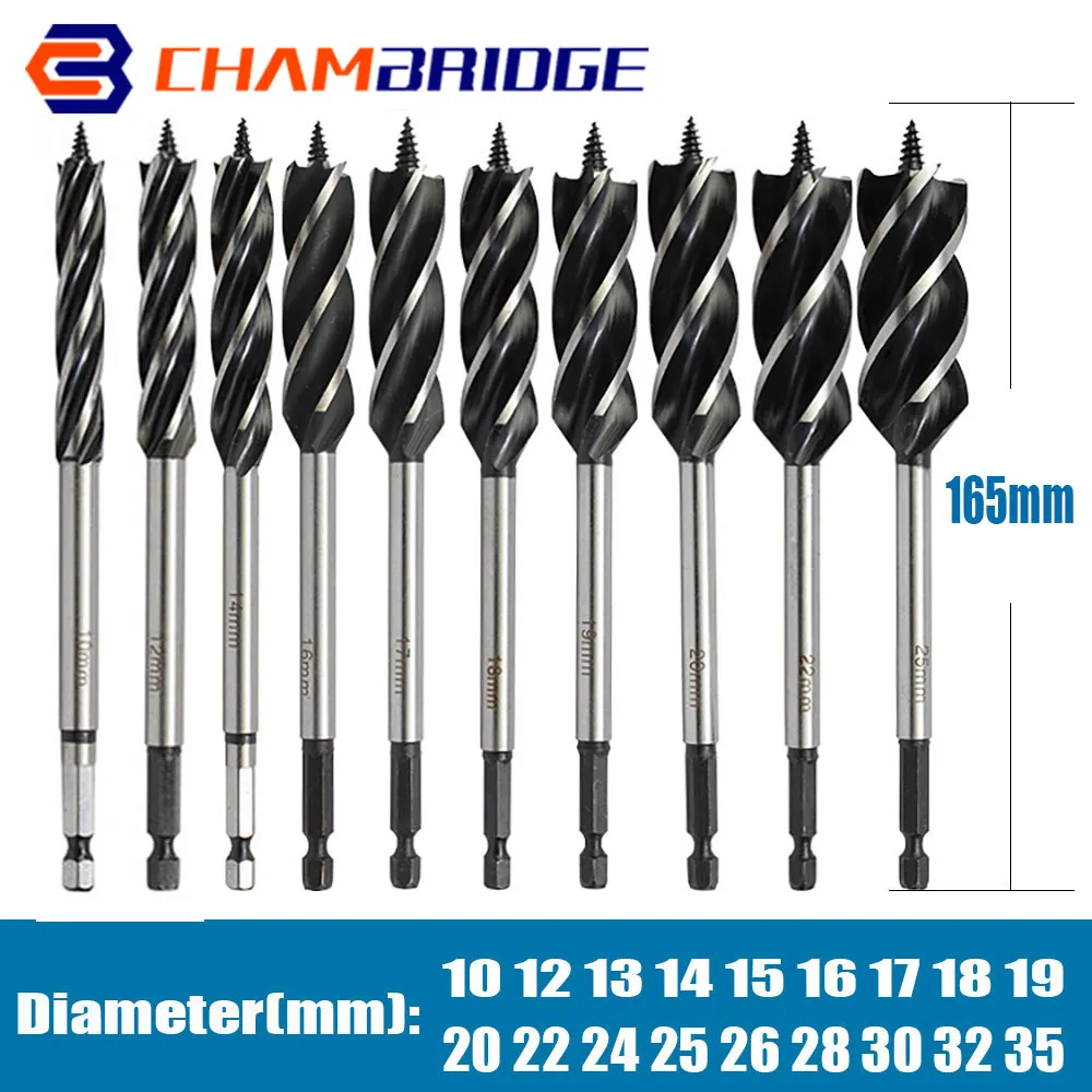 10-35mm High Speed Four-slot Four-blade Steel Twist Drill Bit 6.35mm Hexagonal Shank Woodworking Tools Drill Bit Hole Opener saw
10-35mm High Speed Four-slot Four-blade Steel Twist Drill Bit 6.35mm Hexagonal Shank Woodworking Tools Drill Bit Hole Opener saw