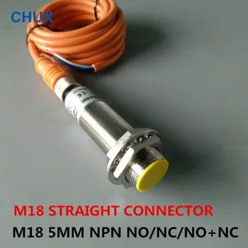 M18 Straight Sensor connector NPN NO/NC/NO+NC 5mm distance flush type Inductive proximity Sensor Switch
M18 Straight Sensor connector NPN NO/NC/NO+NC 5mm distance flush type Inductive proximity Sensor Switch