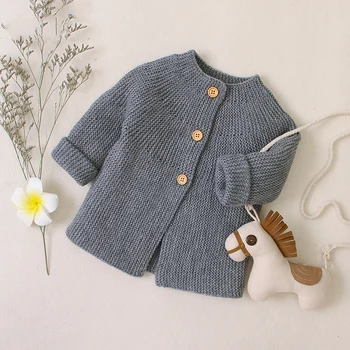 New design Boys Girls Outerwear 2020 Spring winter Baby Sweater Knitting Solid Color Top Versatile Cardigan Newborn Knit Sweater
New design Boys Girls Outerwear 2020 Spring winter Baby Sweater Knitting Solid Color Top Versatile Cardigan Newborn Knit Sweater