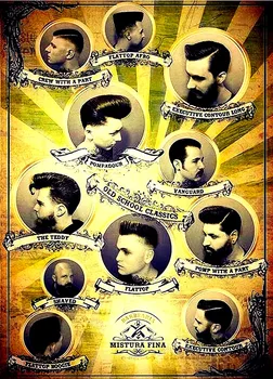 Vintage Hairdresser Men Hairstyle Beard Posters Kraft Paper Interior Painting Restoring Wall Sticker Barber shop Home Decoration
Vintage Hairdresser Men Hairstyle Beard Posters Kraft Paper Interior Painting Restoring Wall Sticker Barber shop Home Decoration