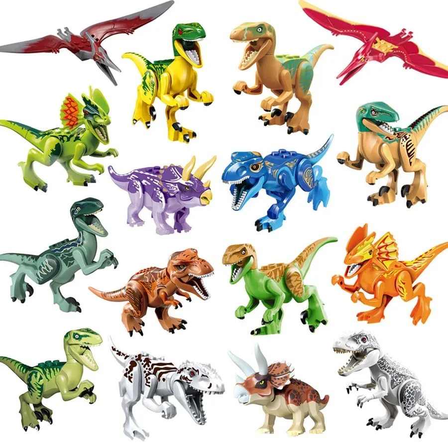 Jurassic Dinosaur World Building Blocks Series Velociraptor T-Rex Triceratops Assembles Figure Bricks Toys
Jurassic Dinosaur World Building Blocks Series Velociraptor T-Rex Triceratops Assembles Figure Bricks Toys