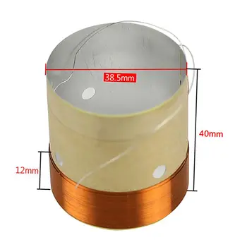 1Pair 38.5MM Speaker Bass Voice Coil White Aluminum Sound Air Outlet for Subwoofer Speaker Repair Accessories L41F 
1Pair 38.5MM Speaker Bass Voice Coil White Aluminum Sound Air Outlet for Subwoofer Speaker Repair Accessories L41F