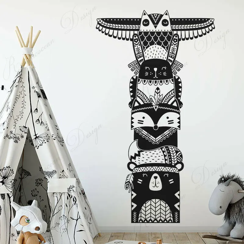 Tribal Totems Forest Animal Wall Stickers Vinyl Home Decor For Kids Room Children Bedroom Nursery Decals Cartoon Wallpaper 4173
Tribal Totems Forest Animal Wall Stickers Vinyl Home Decor For Kids Room Children Bedroom Nursery Decals Cartoon Wallpaper 4173