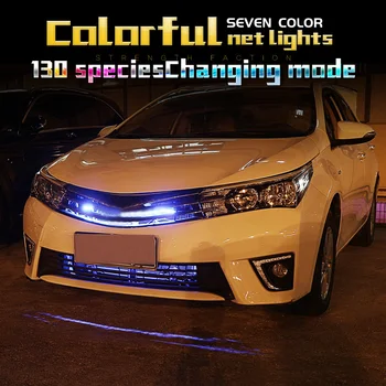 Tcact RGB LED Knight Rider net Lights with remote control for Toyota Corolla 2014 2015 2016
Tcact RGB LED Knight Rider net Lights with remote control for Toyota Corolla 2014 2015 2016