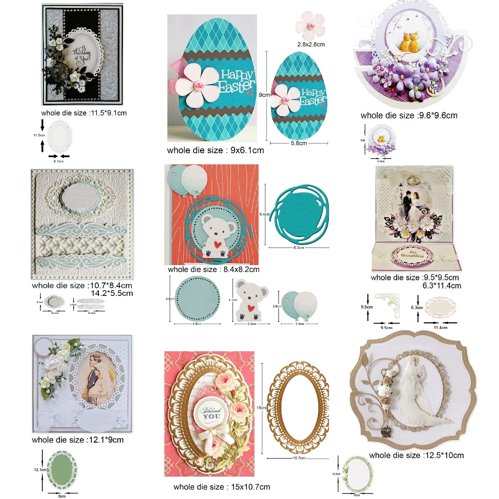 Oval Border Frames Layering New Metal Cutting Die for Card DIY Scrapbooking Embossing Stencil Paper Craft Album Template Dies
Oval Border Frames Layering New Metal Cutting Die for Card DIY Scrapbooking Embossing Stencil Paper Craft Album Template Dies