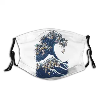 The Great Wave Of French Bulldog Non-Disposable Face Mask Dog Lover Anti Dust Mask Wind Protection Mouth Muffle with Filters 
The Great Wave Of French Bulldog Non-Disposable Face Mask Dog Lover Anti Dust Mask Wind Protection Mouth Muffle with Filters