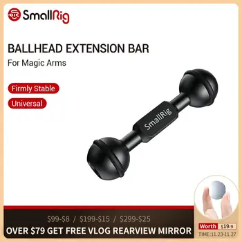 SmallRig Ballhead Extension Bar for Magic Arms With Two 1/4"-20 and one 3/8"-16 Threaded Holes -2108
SmallRig Ballhead Extension Bar for Magic Arms With Two 1/4"-20 and one 3/8"-16 Threaded Holes -2108